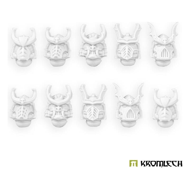 KROMLECH Cyber Samurai Veteran Heads (10)