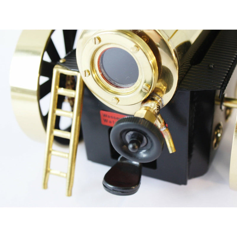 WILESCO D430 Lokomobile Steam Traction Engine - Black and Brass