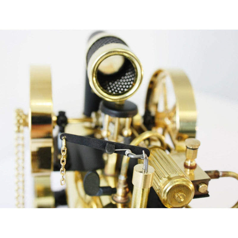 WILESCO D430 Lokomobile Steam Traction Engine - Black and Brass