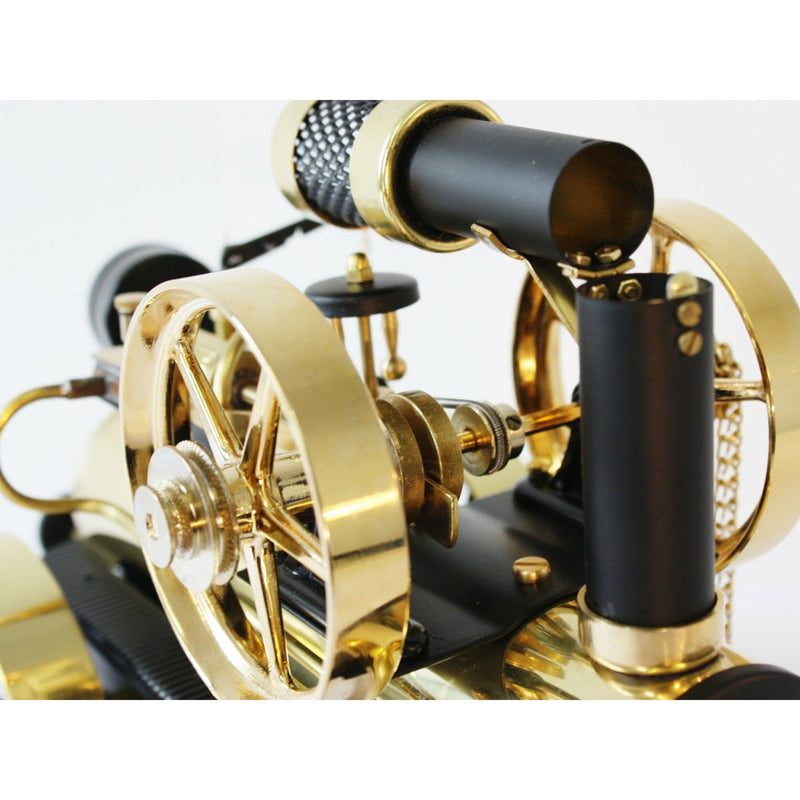 WILESCO D430 Lokomobile Steam Traction Engine - Black and Brass