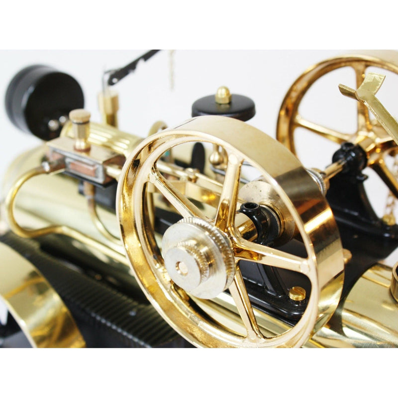 WILESCO D430 Lokomobile Steam Traction Engine - Black and Brass