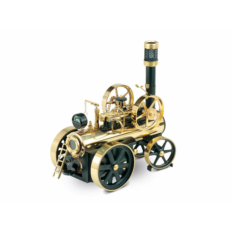 WILESCO D430 Lokomobile Steam Traction Engine - Black and Brass