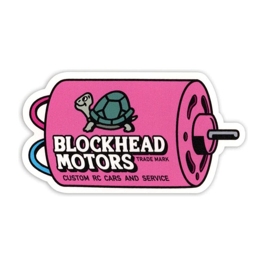 BLOCKHEAD MOTORS Motor Sticker (Pink)