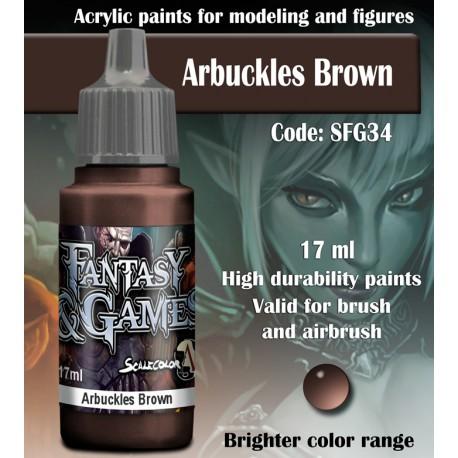 SCALE75 Fantasy & Games Arbuckles Brown Acrylic Paint 17ml