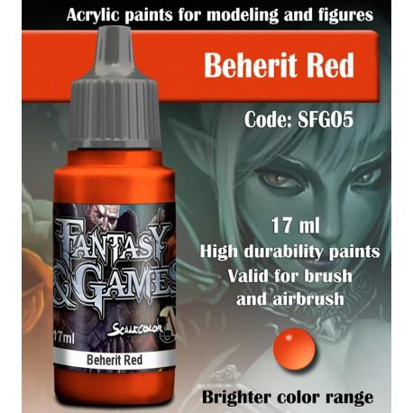 SCALE75 Fantasy & Games Beherit Red Acrylic Paint 17ml