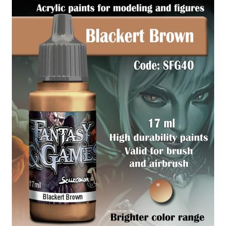 SCALE75 Fantasy & Games Blackert Brown Acrylic Paint 17ml