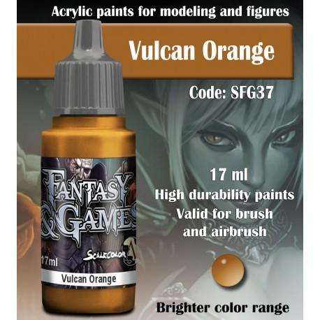 SCALE75 Fantasy & Games Vulcan Orange Acrylic Paint 17ml