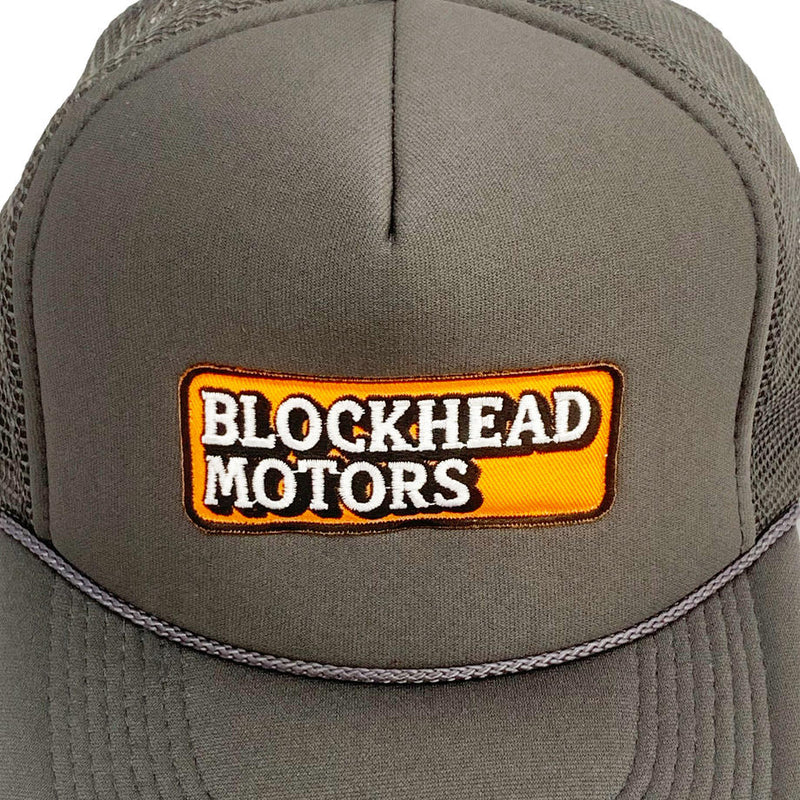 BLOCKHEAD MOTORS Mesh Cap Ver.2 Embroidery Logo Grey