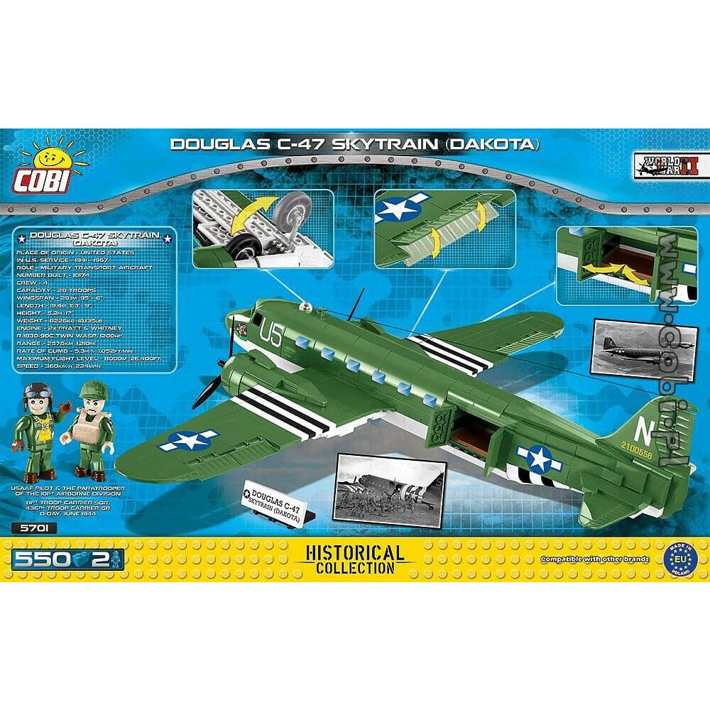 COBI World War II - Douglas C-47 Skytrain (Dakota) D- Day E