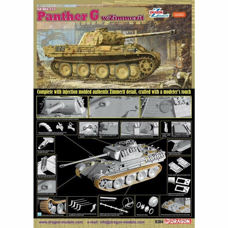 DRAGON 1/35 Sd.Kfz.171 Panther G w/ Zimmerit