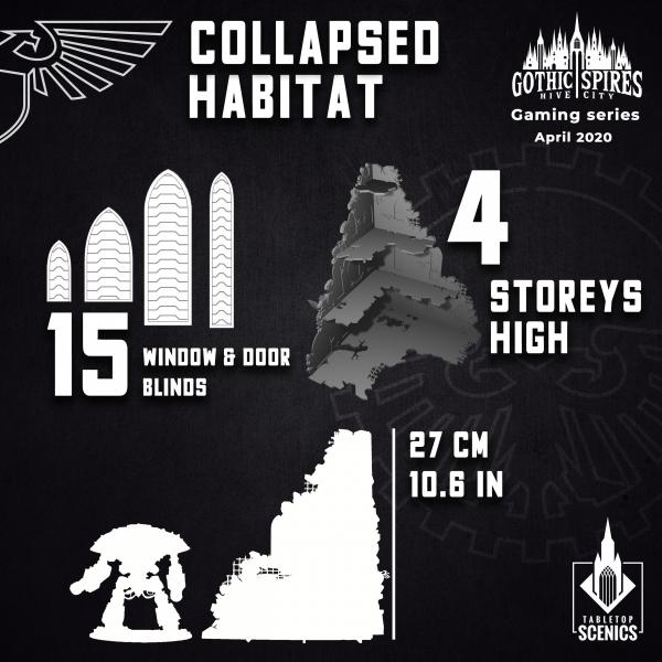 TABLETOP SCENICS Collapsed Habitat