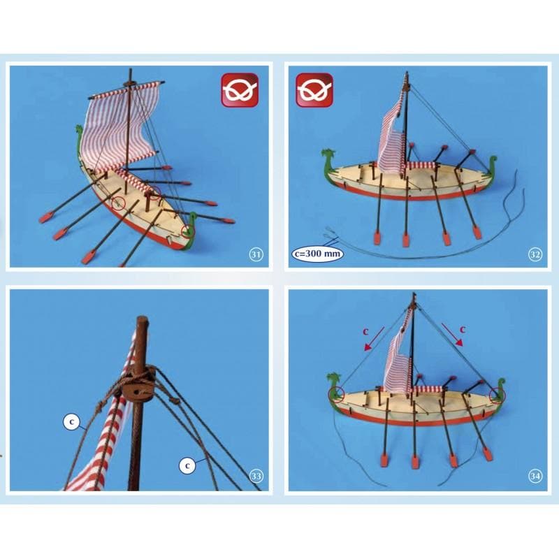 ARTESANIA 30506 Viking Drakkar Wooden Ship Model