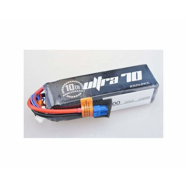 DUALSKY Ultra 70 LiPo Battery, 2700mAh 6S 22.2v 70C XTC Plu