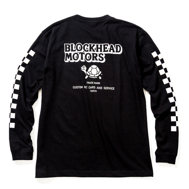 BLOCKHEAD MOTORS Long Sleeve T-Shirt Black - XL