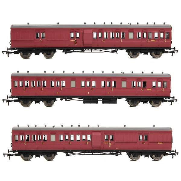 EFE RAIL OO LSWR Cross Country 3-Coach Pack BR Crimson