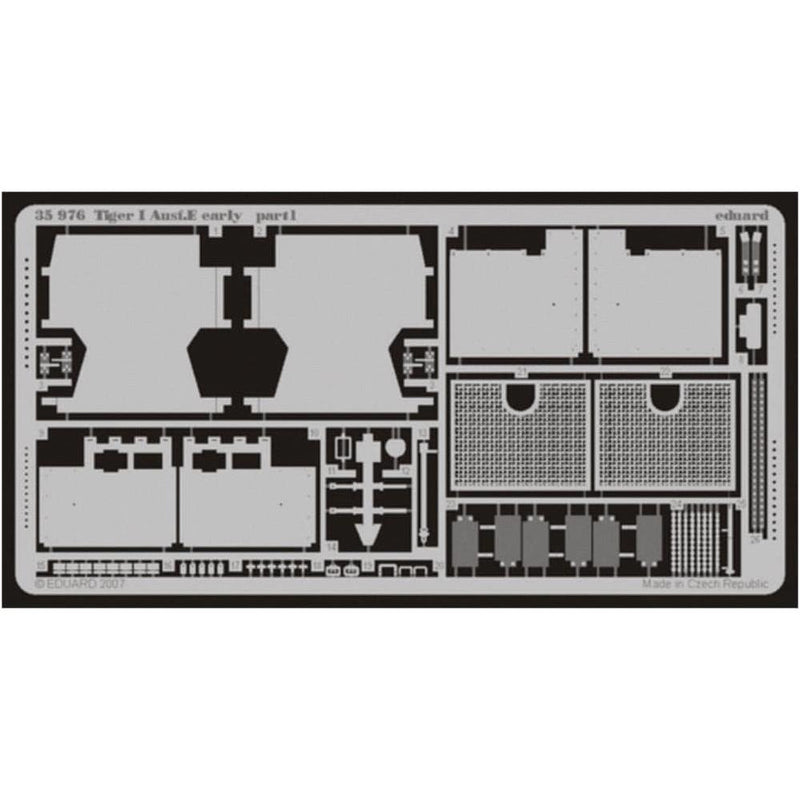 EDUARD Photoetched Set for Tiger I Ausf. E Early 1/35 Tamiya