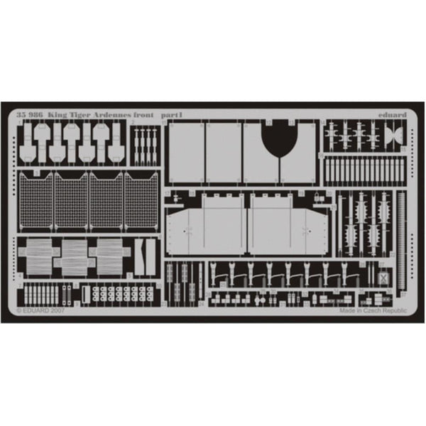 EDUARD Photoetched Set for King Tiger Ardennes Front 1/35 Tamiya