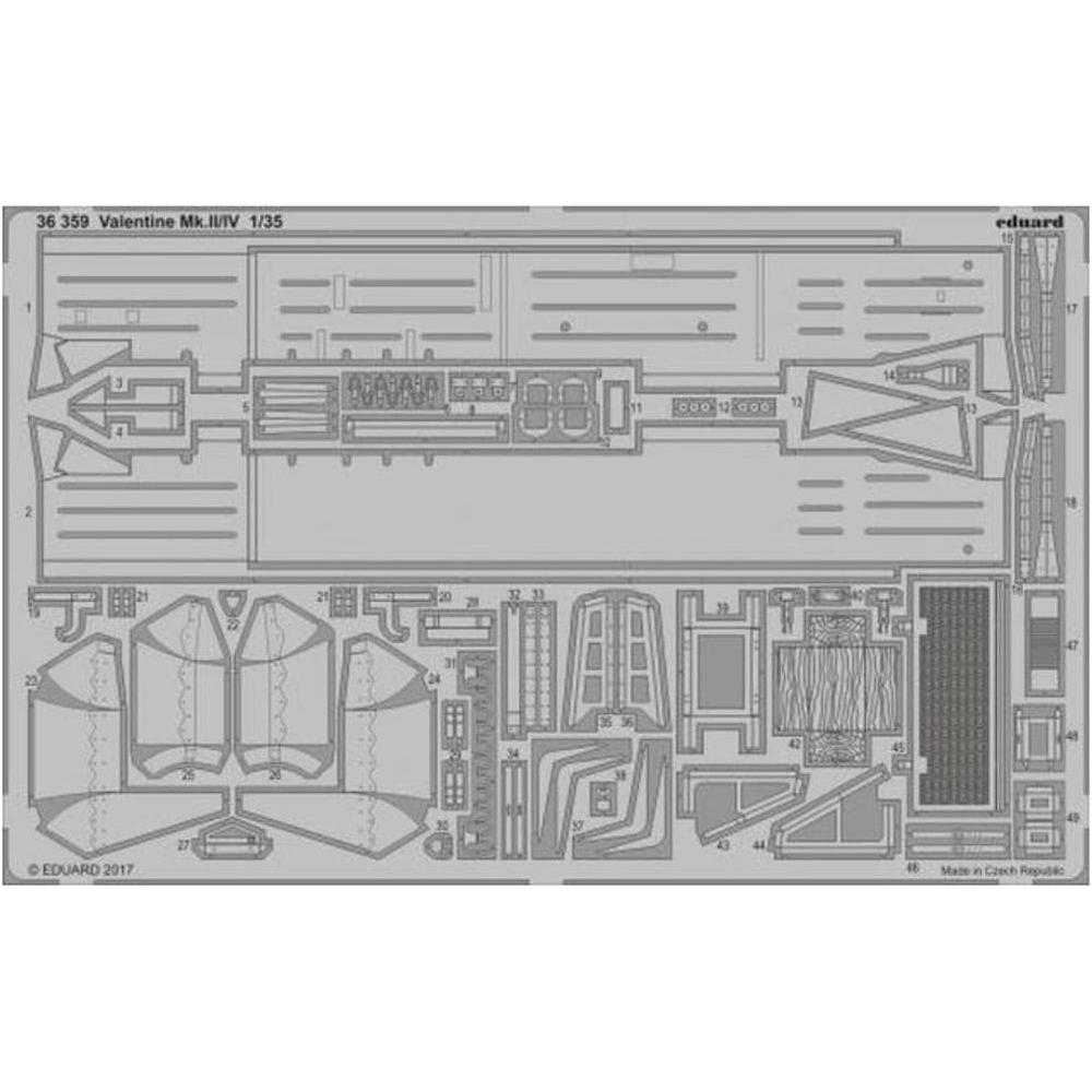 EDUARD Photo Etched Set for Tamiya Valentine Mk.II/IV1/35