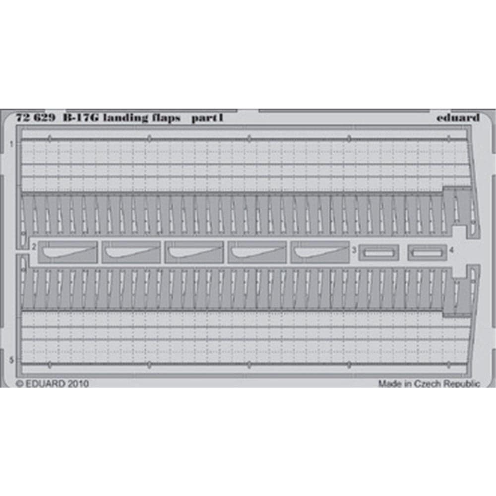 EDUARD Photo etched set for 1/72 B-17G landing flaps (72629) - Hearns Hobbies Melbourne - EDUARD