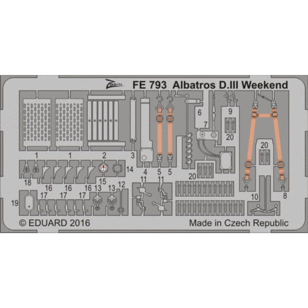 EDUARD Zoom set for 1/48 Albatros D.III  Weekend (FE793) - Hearns Hobbies Melbourne - EDUARD