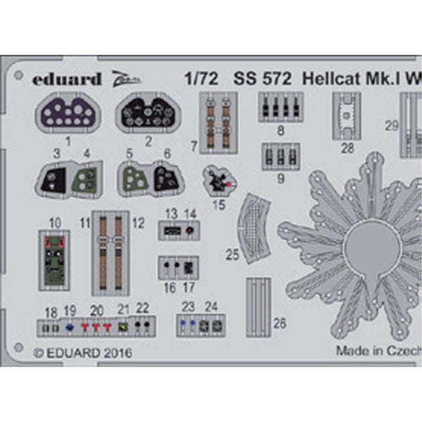 EDUARD Zoom set for 1/72 Hellcat Mk.I  Weekend (SS572) - Hearns Hobbies Melbourne - EDUARD