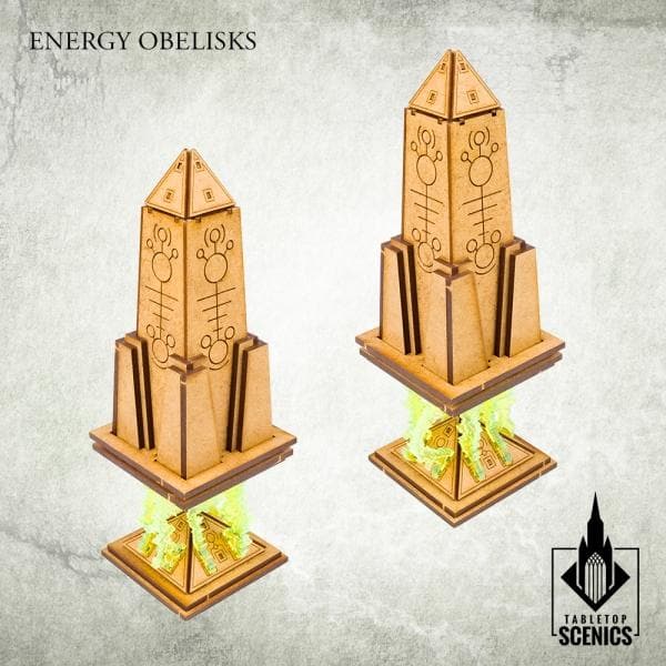 TABLETOP SCENICS Energy Obelisks (2)