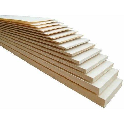 BALSA 12.5mm 100 x 915mm Premium Grade Balsa Wood Sheet