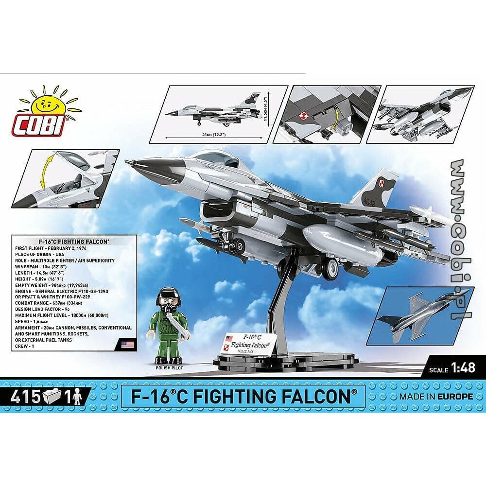 COBI Armed Forces - F-16C Fighting Falcon Poland 415 pcs