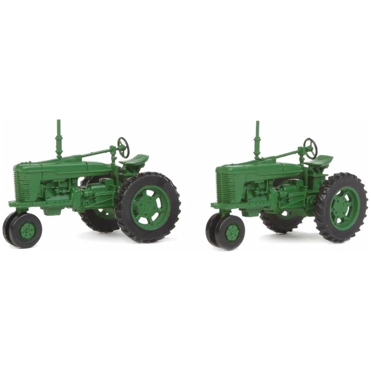 SCENEMASTER HO scale Farm Tractor Green x 2