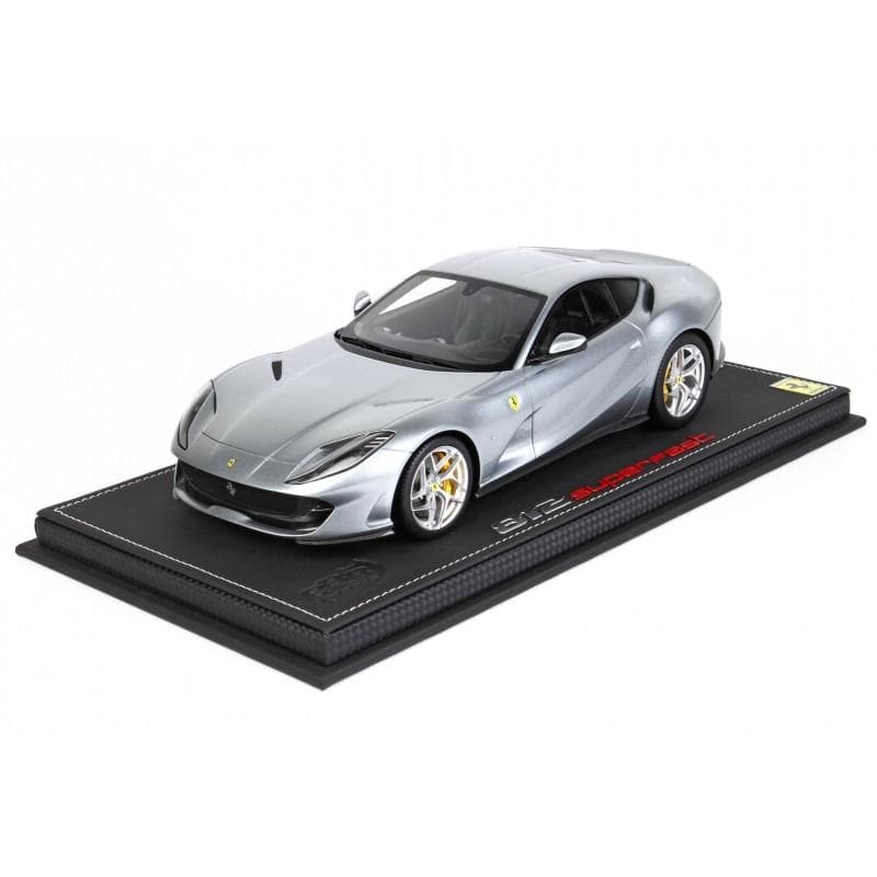 BBR 1/18 Ferrari 812 Superfast Grigio Titanio with Case