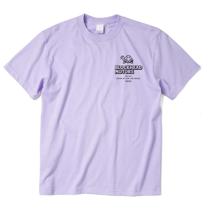 BLOCKHEAD MOTORS Standard T-Shirt/Light Purple Size L