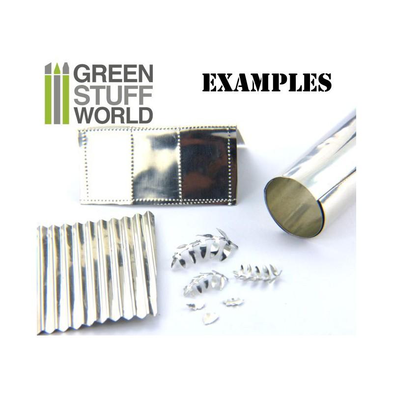 GREEN STUFF WORLD Flexible Metal Foil - Tin/Pewter