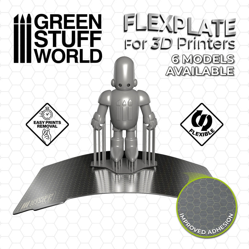 GREEN STUFF WORLD Flexplates For 3D Printers - 124x700mm