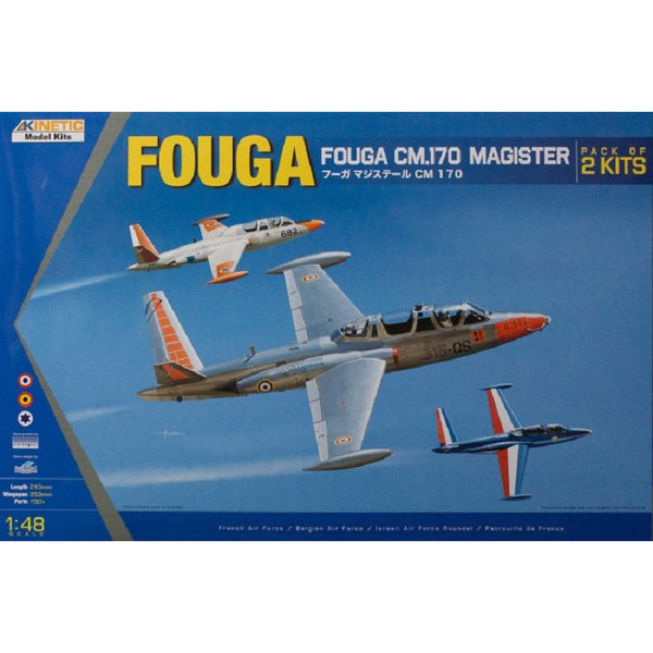 KINETIC 1/48 Fouga CM.170 Magister (2 Kits)
