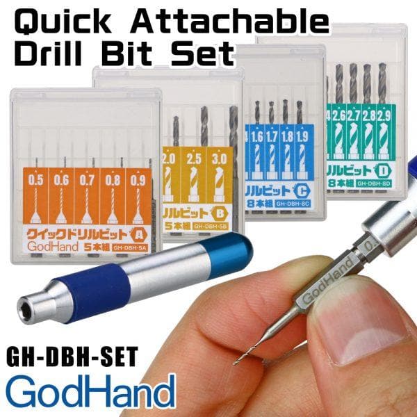 GODHANDS Quick Attachable Drill Bit Set