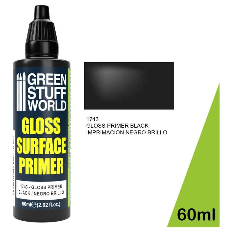 GREEN STUFF WORLD Gloss Surface Primer 60ml - Black