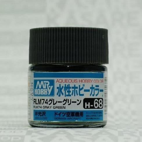 MR HOBBY Aqueous Semi-Gloss RLM Dark Grey - H068