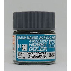 MR HOBBY Aqueous Semi-Gloss Dark Sea Grey - H075