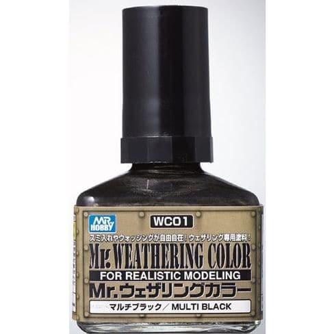 MR HOBBY Mr Weathering Color Multi Black