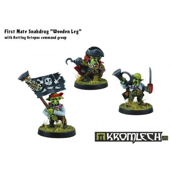 KROMLECH Goblin Pirates Command Group (3)