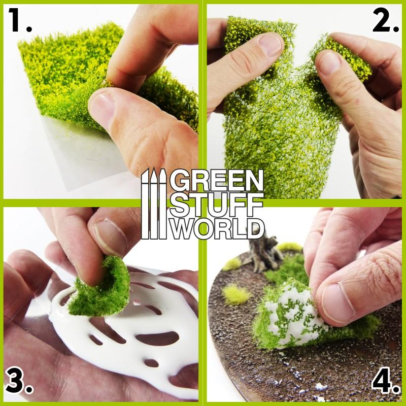 GREEN STUFF WORLD Grass Mat Cutouts - Green Meadow