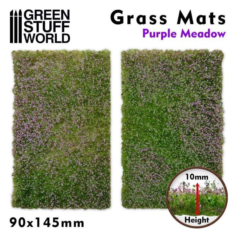 GREEN STUFF WORLD Grass Mat Cutouts - Purple Meadow