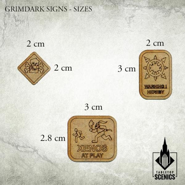 TABLETOP SCENICS Grimdark Signs