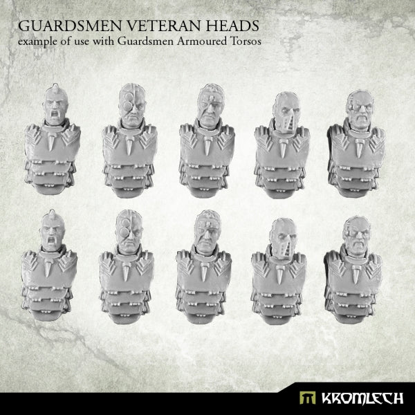 KROMLECH Guardsmen Veteran Heads (10)