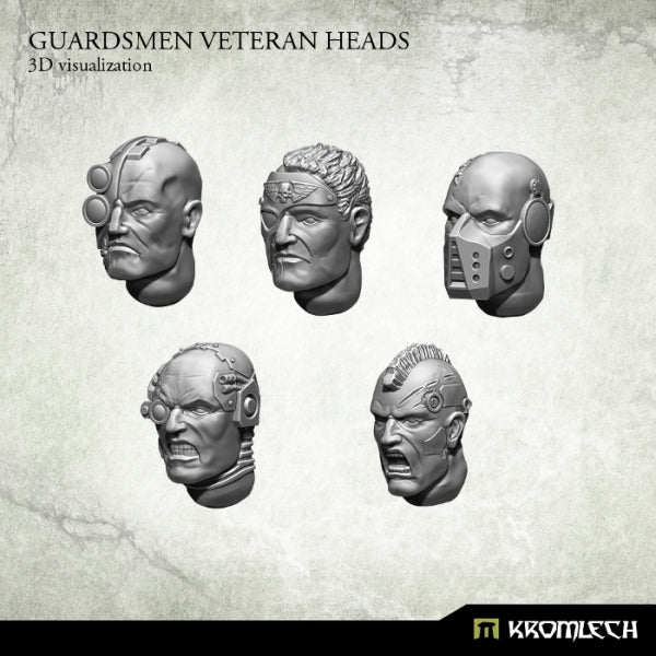 KROMLECH Guardsmen Veteran Heads (10)