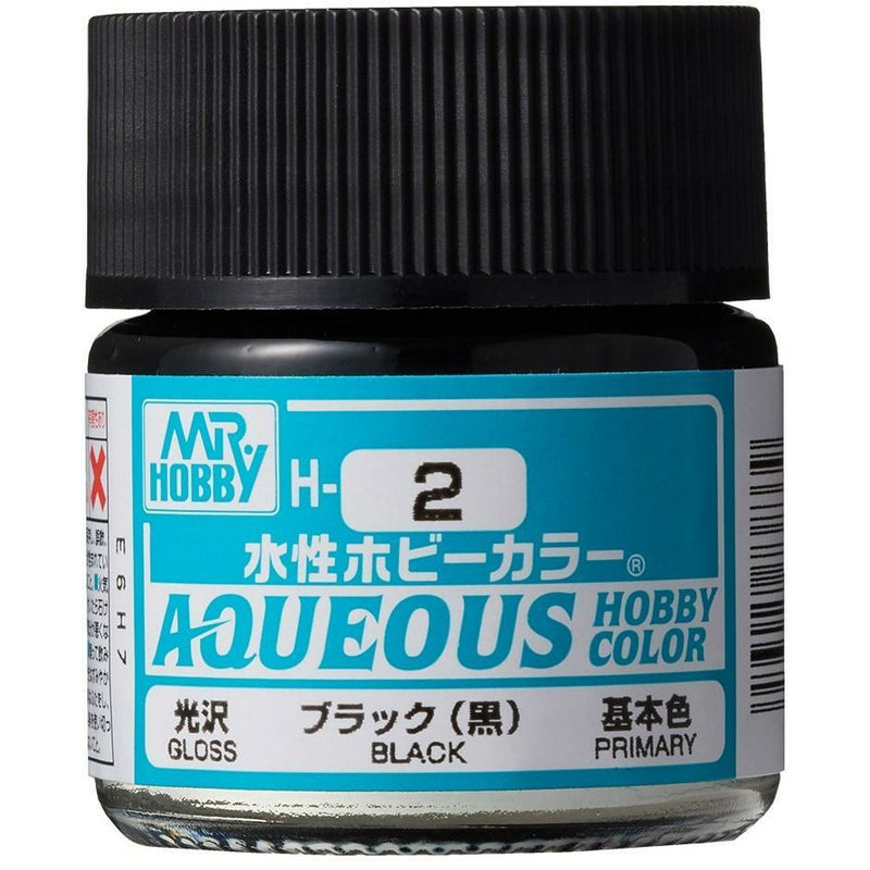MR HOBBY Aqueous Gloss Black - H002 - Alternative to X-1