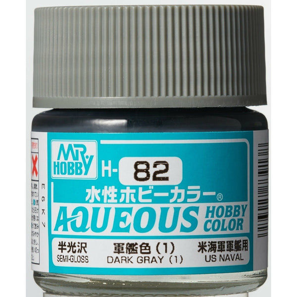 MR HOBBY Aqueous Semi-Gloss Dark Grey 1 - H082