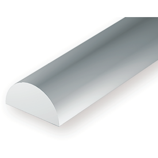 EVERGREEN 244 35cm Plastic Half Round .125 (3)