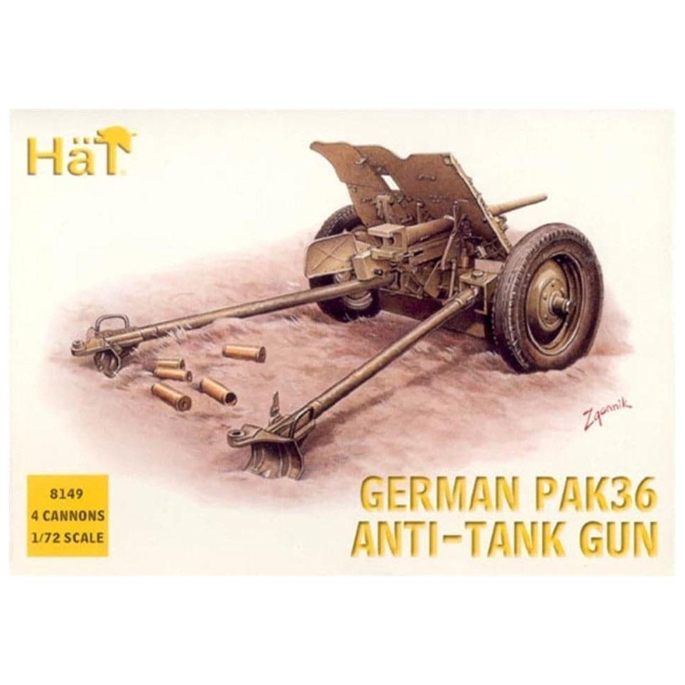 HAT 1/72 WWII German PaK36 Anti-Tank Gun