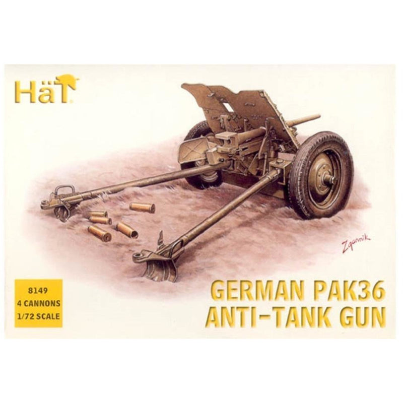 HAT 1/72 WWII German PaK36 Anti-Tank Gun